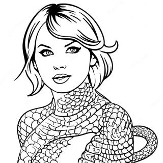 Taylor Swift Reputation Coloring Pages