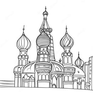 Russia Coloring Page | Russia coloring page
