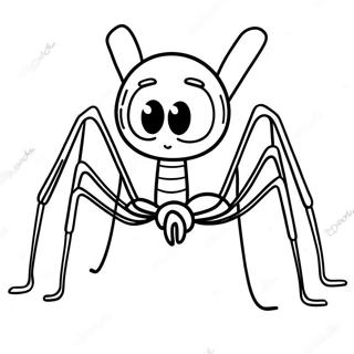 Cute Daddy Long Legs Coloring Page | Daddy Long Legs coloring page