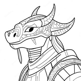 Skyrim Dragonborn Coloring Page | Skyrim coloring page