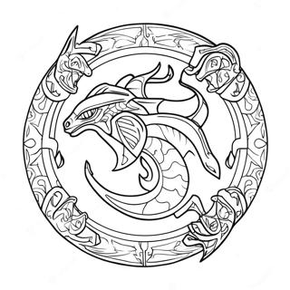 Skyrim Logo Coloring Page | Skyrim coloring page