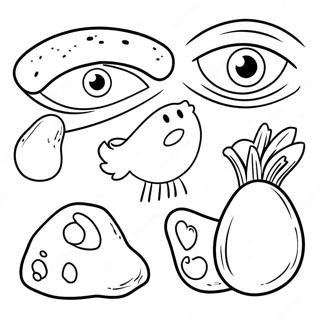 5 Senses Coloring Page | 5 Senses coloring page