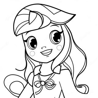 Sunset Shimmer Equestria Flicka Målarbild | Solnedgång Glans Equestria Flicka målarbild