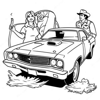 Los Dukes De Hazzard Páginas para Colorear