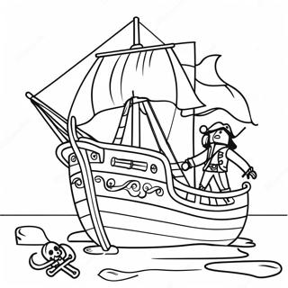 Playmobil Pirate Ship Coloring Page | Playmobil coloring page