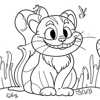 Cheshire Cat Coloring Page | Cheshire Cat coloring page