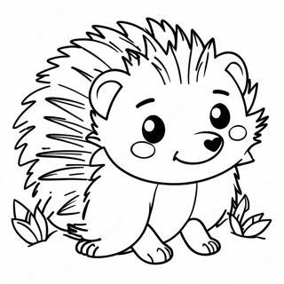 Hedgehog Coloring Page | Hedgehog coloring page
