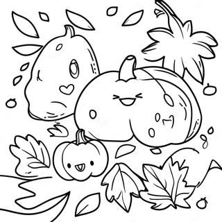 Hello Autumn Coloring Page | Hello Autumn coloring page