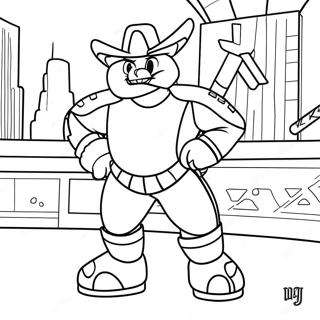 New York Rangers Maskot Målarbild | New York Rangers målarbild