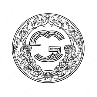 Gucci Logo Coloring Page | Gucci coloring page