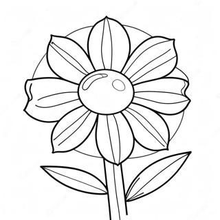 Bright Sundrop Flower Coloring Page | Sundrop coloring page