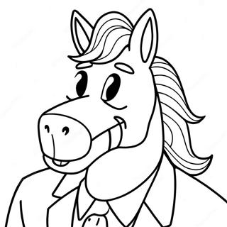 Bojack Horseman Coloring Page | Bojack Horseman coloring page