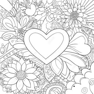 Herzen Und Blumen Malvorlagen