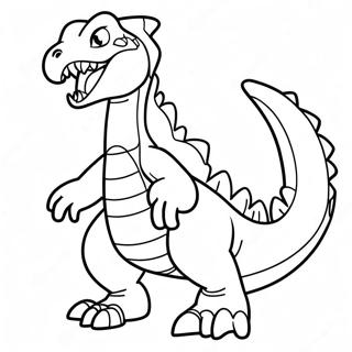 Garchomp Coloring Page | Garchomp coloring page