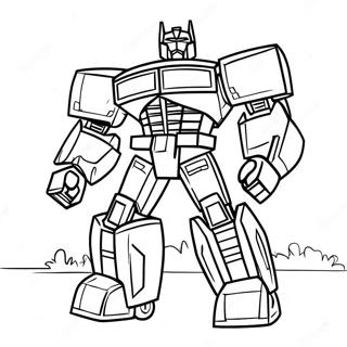 Ironhide Transformer Coloring Page | Ironhide coloring page