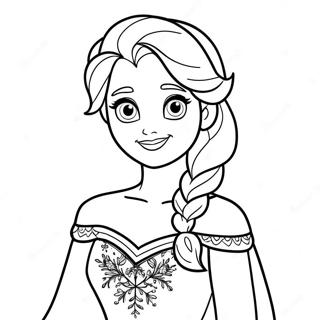 Frozen Disney Princess Coloring Page | Frozen Disney Princess coloring page