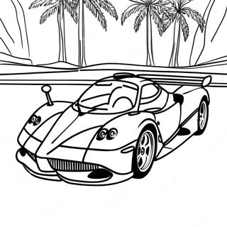 Pagani Coloring Page | Pagani coloring page