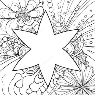 Colorful Galaxy Stars Coloring Page | Galaxy Celestial coloring page