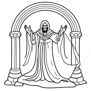 Wraith in Mysterious Portal Coloring Page | Apex Legends coloring page