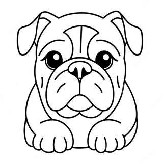 Bulldog Coloring Page | Bulldog coloring page