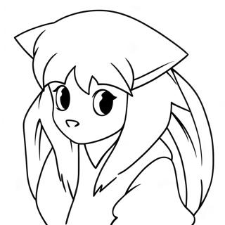 Inuyasha with Tetsusaiga Coloring Page | Inuyasha coloring page