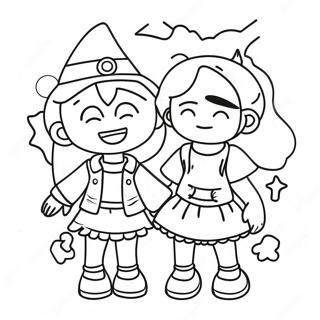Dream SMP Characters Coloring Page | DSMP coloring page