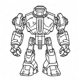 Fierce War Robots Coloring Page | War Robots coloring page
