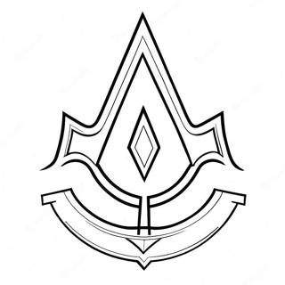 Assassin's Creed Logo Coloring Page | Assassin's Creed coloring page