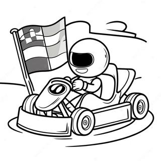 Kart Páginas para Colorir