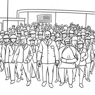 Civil Rights Movement Coloring Page | Civil Rights coloring page