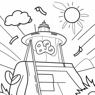 Motivational Goal Setting Coloring Page | Goal Sheet coloring page