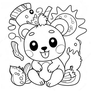 Colorful Fun Animals Coloring Page | Fun coloring page
