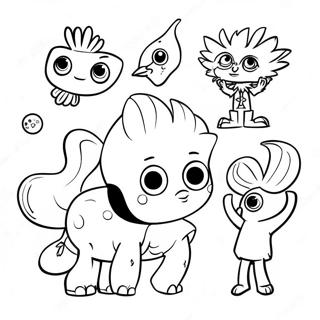 Kiff Characters Coloring Page | Kiff coloring page