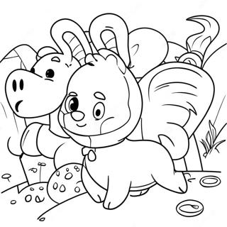 Poli and Friends Adventure Coloring Page | Robocar Poli coloring page