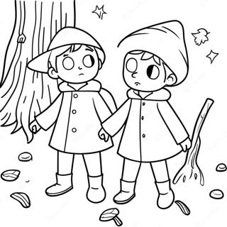 Wirt and Greg Adventurous Coloring Page | Over the Garden Wall coloring page