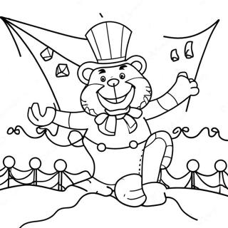 Zany Circus Performer Coloring Page | Greatest Showman coloring page