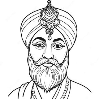 Sikh Coloring Page | Sikh coloring page