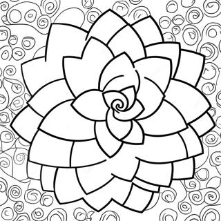 Succulent Plant Coloring Page | Succulent coloring page