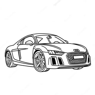 Audi Sports Car Coloring Page | Audi coloring page