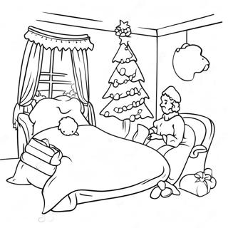 Det var Natten Före Jul Målarbild | Det var natten före julafton målarbild