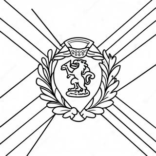 Jamaica Flag Coloring Page | Jamaica Flag coloring page