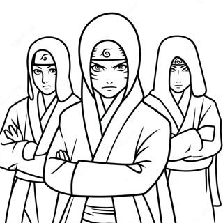 Akatsuki Coloring Page | Akatsuki coloring page