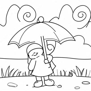 April Showers Coloring Page | April Showers coloring page