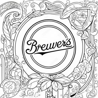 Brewers Logo Coloring Page | Brewers coloring page