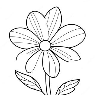 Violet Flower Coloring Page | Violet coloring page