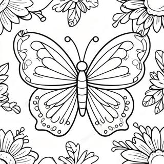 Vibrant Violet Butterfly Coloring Page | Violet coloring page