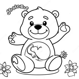 Chill Stoner Care Bear Coloring Page | Stoner Care Bear coloring page