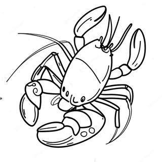 Lobster in Maine Coloring Page | Maine coloring page