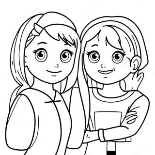 Sam and Cat Coloring Page | Sam and Cat coloring page