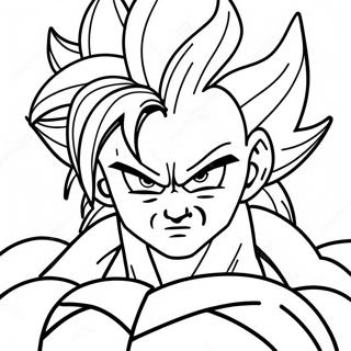 Super Saiyan 4 Transformation Coloring Page | Super Saiyan 4 coloring page
